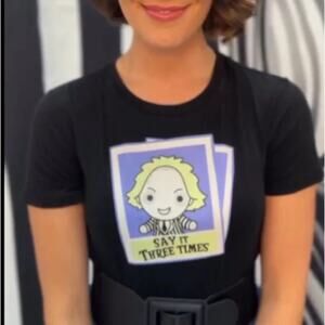 Unique Vintage X Beetlejuice Wm Limited Collaboration Short Sleeve T-Shirt XL